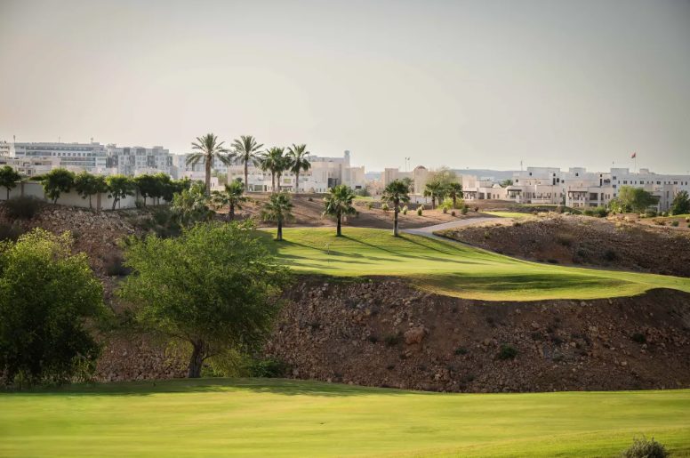 LA VIE Country Club fairway with Muscat behind